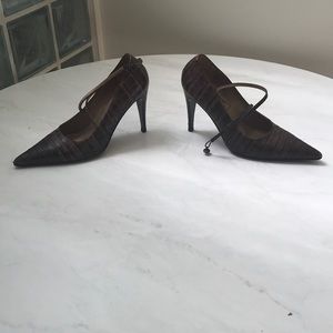 Fratelli Rossetti leather heeled shoes